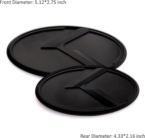 Miniatura 2 de 7 emblemas vintage K compatibles con insignias delanteras y traseras para accesorios de automóviles (negro)