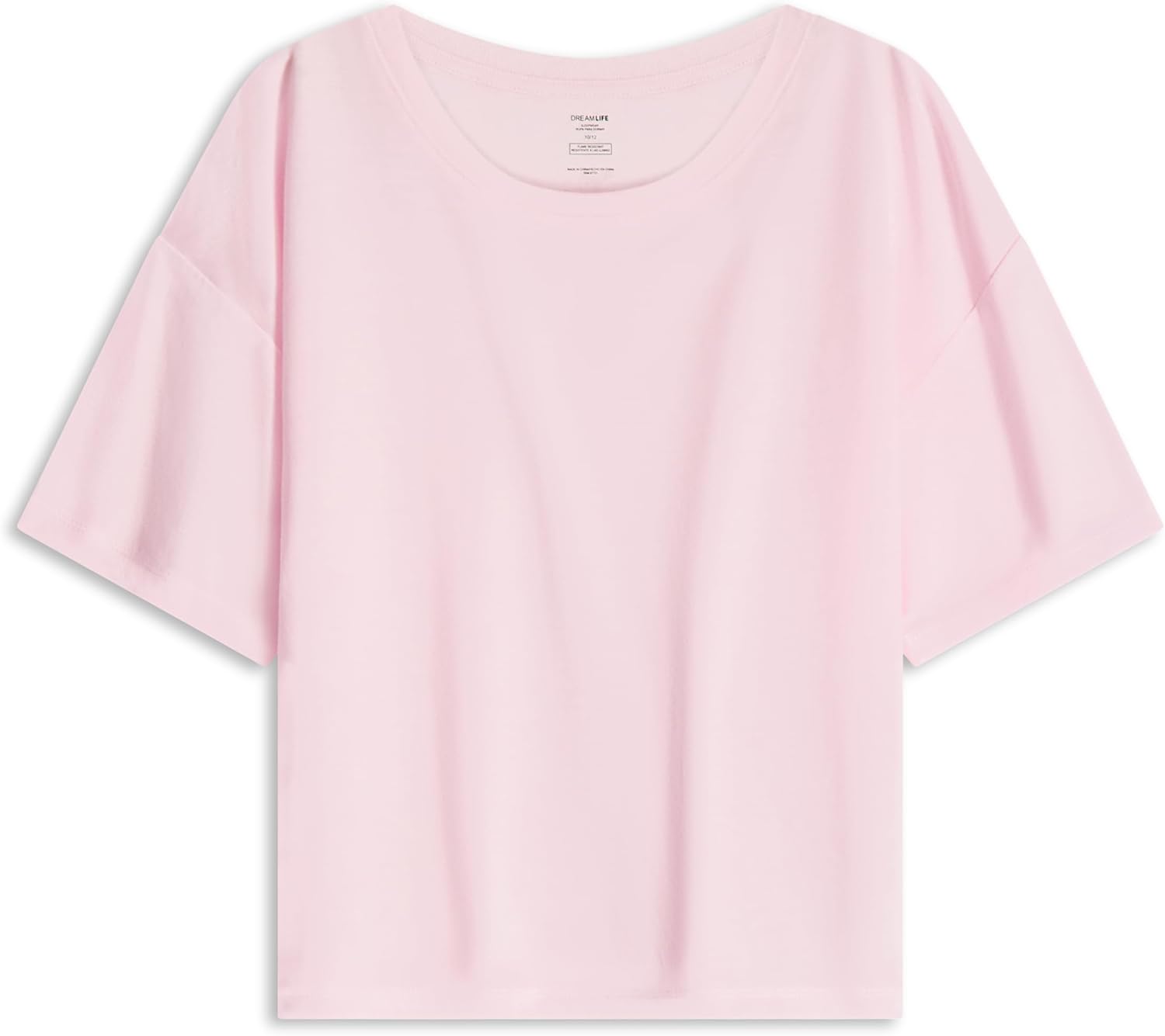 US Angels Girls Pajamas Sets- 4-Piece Cute Short Sleeve & Shorts PJ Set, Pink Girls’ Sleepwear, Kids Pajamas Sizes 5-16 - Image 5