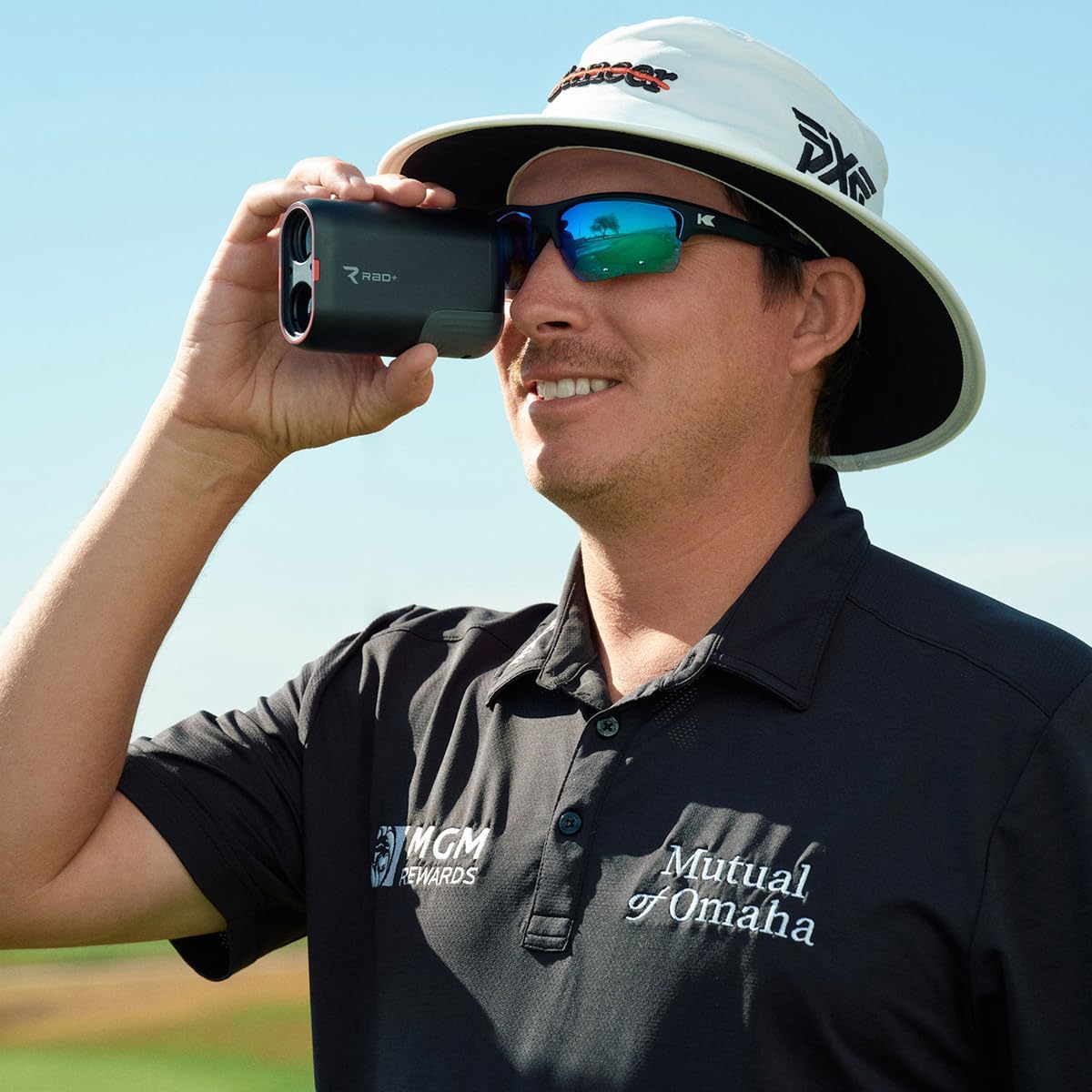 Lazer+ Golf Range Finder, Smart Slope Control, Integrated GPS, Magnetic Mount, 1300 Yards, FBC Distances, 42,000+ Courses Pre Loaded, Find My Device, Pin Lock Assist, Tournament Legal, Waterproof