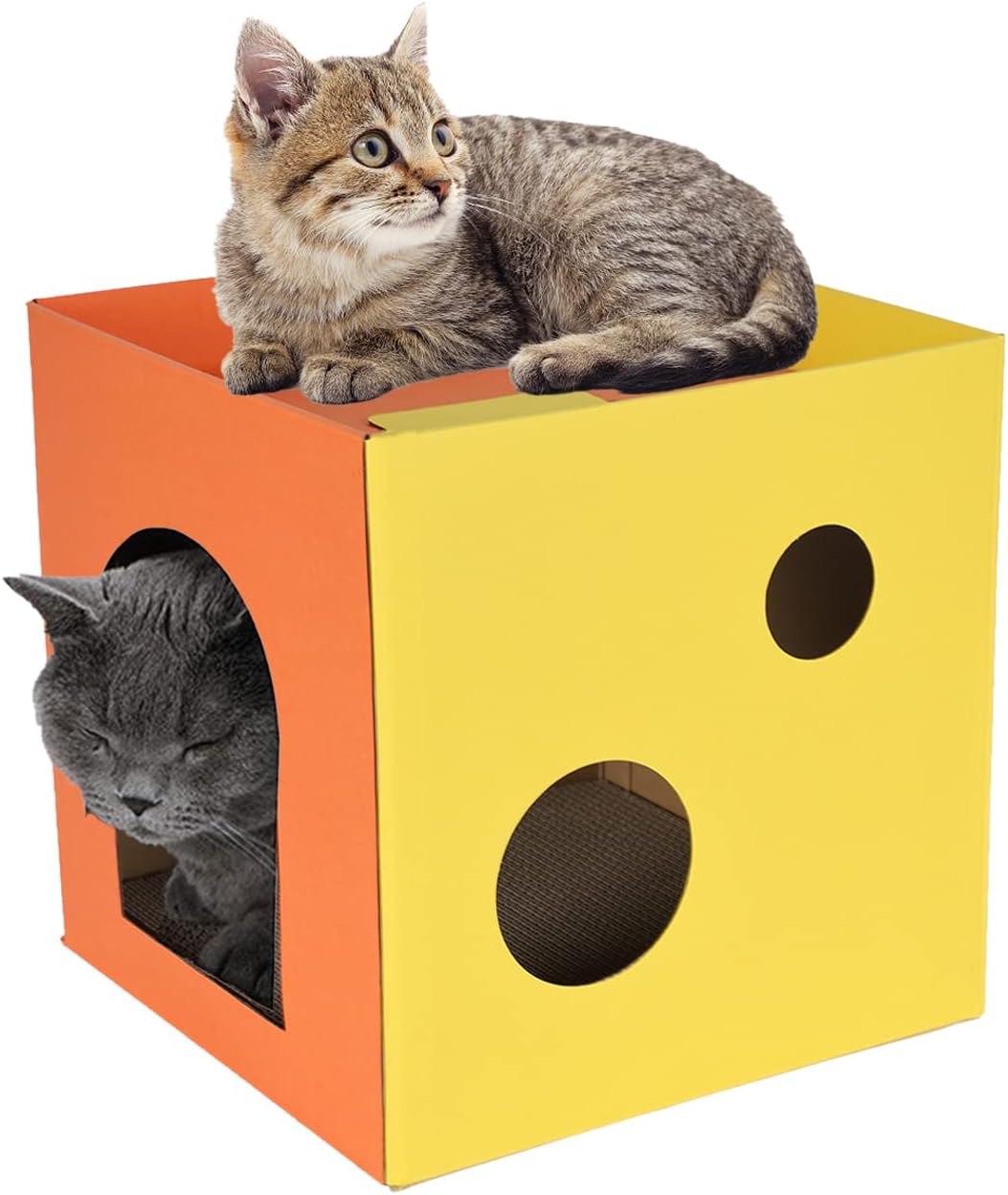 Whimsicalfox Cardboard Cat House, Cat Scratcher Cardboard