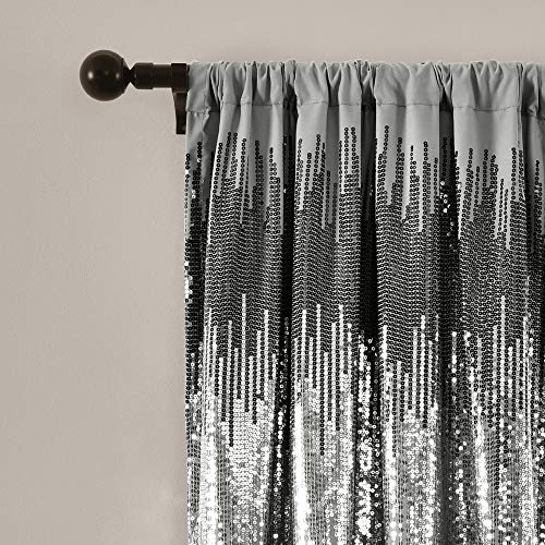 Lush Decor 16T005368 Shimmer Sequins Window Curtain Panel Pair thumb #1