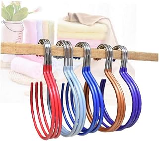 Angoter Rack de Almacenamiento de múltiples Funciones Colorida de plástico Tendedero Organizador Zapatero Organizador Armario Cinturón Percha