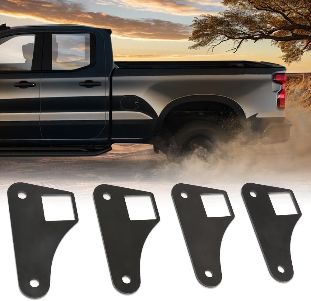 G-PLUS Square Tubing Air Ride Brackets Ladder Bar Mounting Parallel 4 Link Tabs 2"