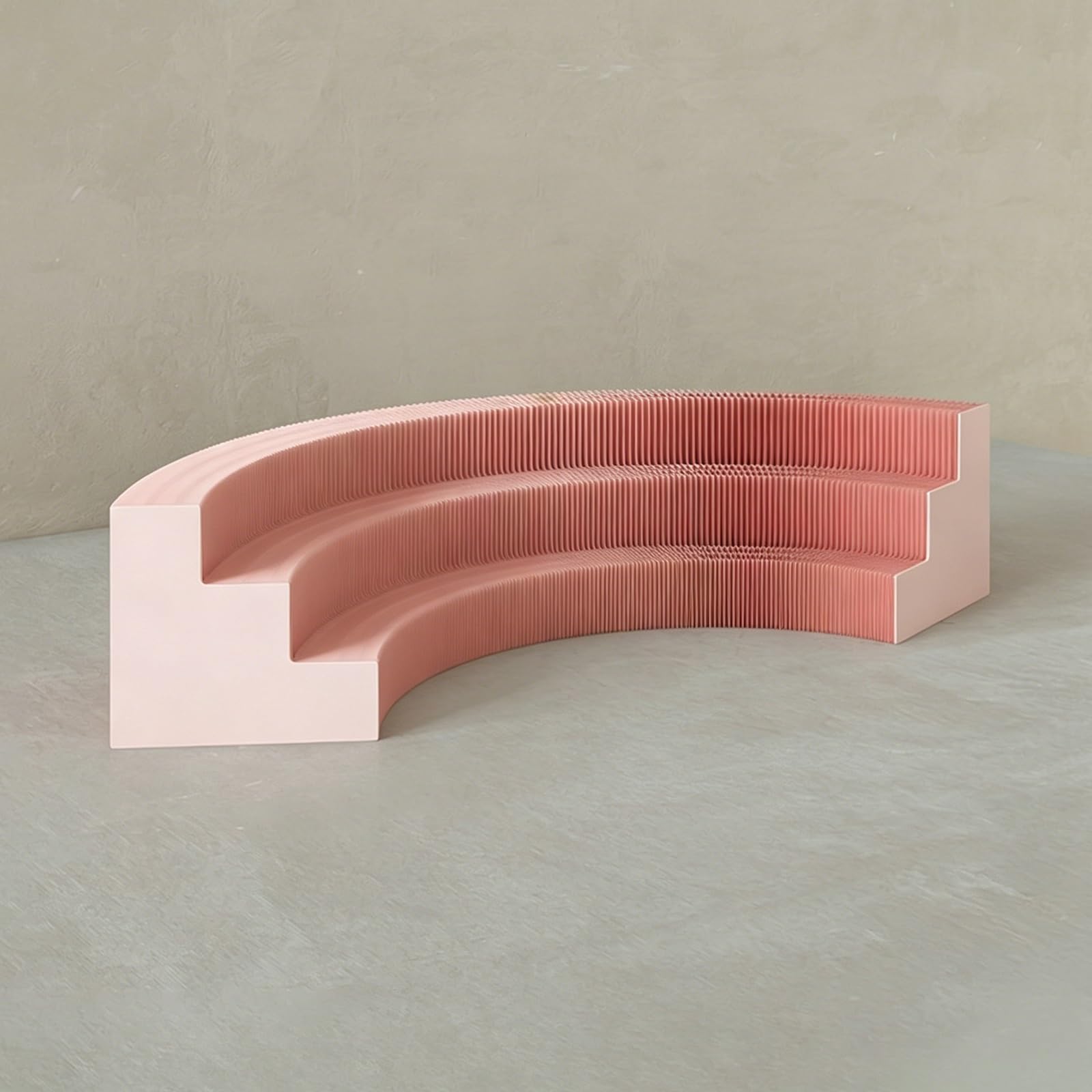 MDDKOP Paper Retail Display Stand, Foldable Honeycomb Showcase Table Lightweight paper display for retail stores, boutiques, trade shows, pop-up shops, product showcases(Pink,180–240 x 33 x 30 cm)