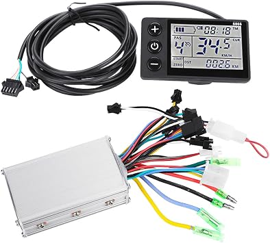 Brushless Motor Controller, 24V-48V Motor Controller, LCD Display Electric Scooter Brushless Controller Kit24V/36V 350W