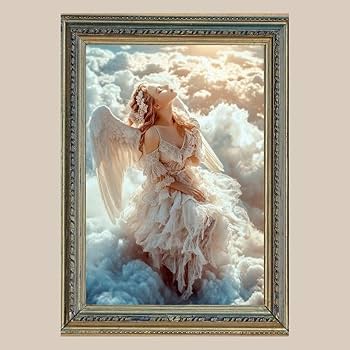 Amazon.co.jp: 守護天使エンジェルNo.186開運•風水•絵画風