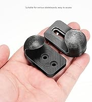 Vista 3 de Soporte vertical para monopatín, 1 par de colgadores verticales de montaje en pared para patinetas, exhibición y almacenamiento