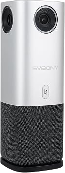 SVBONY A1 AI-Powered 360Conference Camera,Speaker Tracking & Auto Framing, 1080P Video,AI Noise Cancellation, 16.5ft Microphone Pickup Meeting Room Camera,Compatible with Zoom,Teams & Google Meet