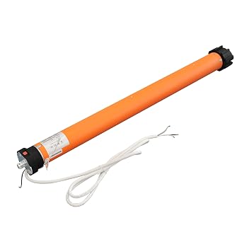 ALEKO Smart Wi-Fi Awning and Curtain Motor, 120V Electric Motor with Remote & App Control, Smart Home Compatible, Quiet Operation, 220 lb Capacity, Steel Housing | App and voice control from anywhere, works with Alexa and Google, quiet tubular drive, smooth open and close, app timers