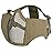 OneTigris 6 Foldable Half Face Mesh Mask with Ear Protection, Tactical Lower Face Protective Mask (Tan)
