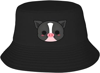 Bucket Hat for Beach Summer Outdoor Cute Mong Pot Bellied Pig Cap