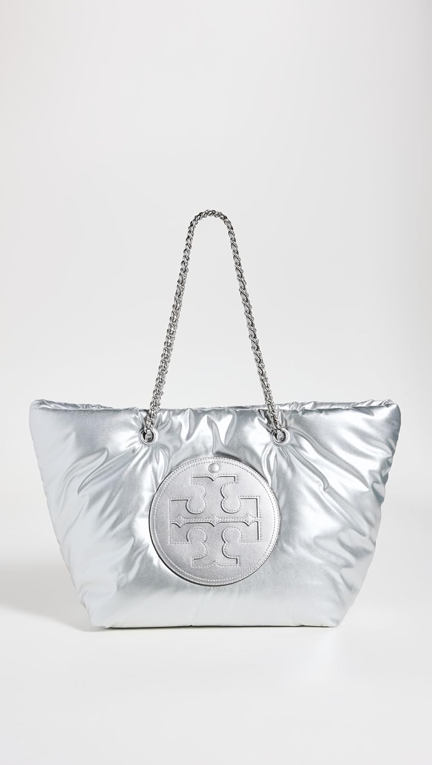 Tory Burch Women's Ella Metallic Puffy Chain Tote Jamaica Ubuy
