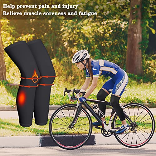 Skylety Compression Leg Sleeve Full Length Leg Sleeves Sports Cycling for Men Women, Running, Basketball3