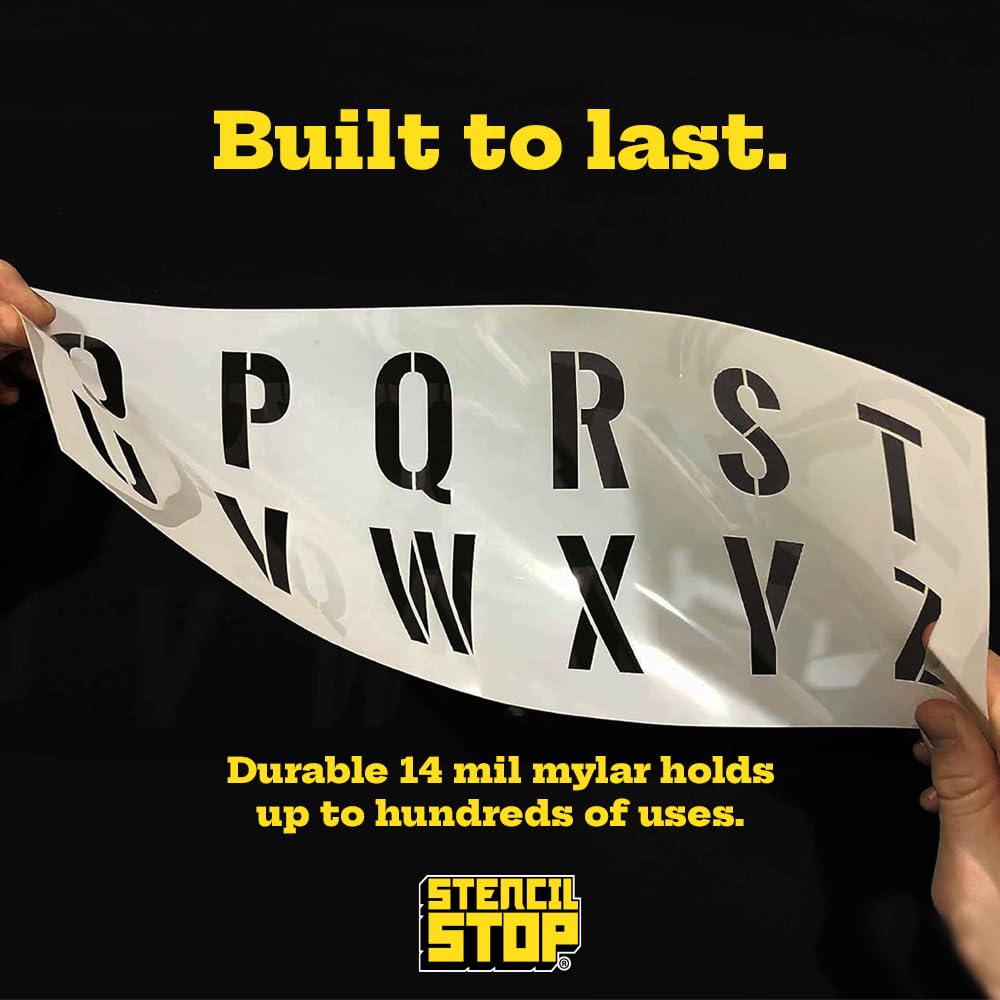 Stencil Stop Szablon z drutu kolczastego – wielokrotnego użytku do projektów DIY, malowania, rysowania, rzemiosła, 14 mil tworzywa sztucznego (45 x 5,7 cm)