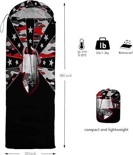 Miniatura 3 de HOSIMA Saco de dormir de mariposa para adultos, saco de dormir para mochileros, sacos de dormir para niños, saco de dormir ultraligero para camping,