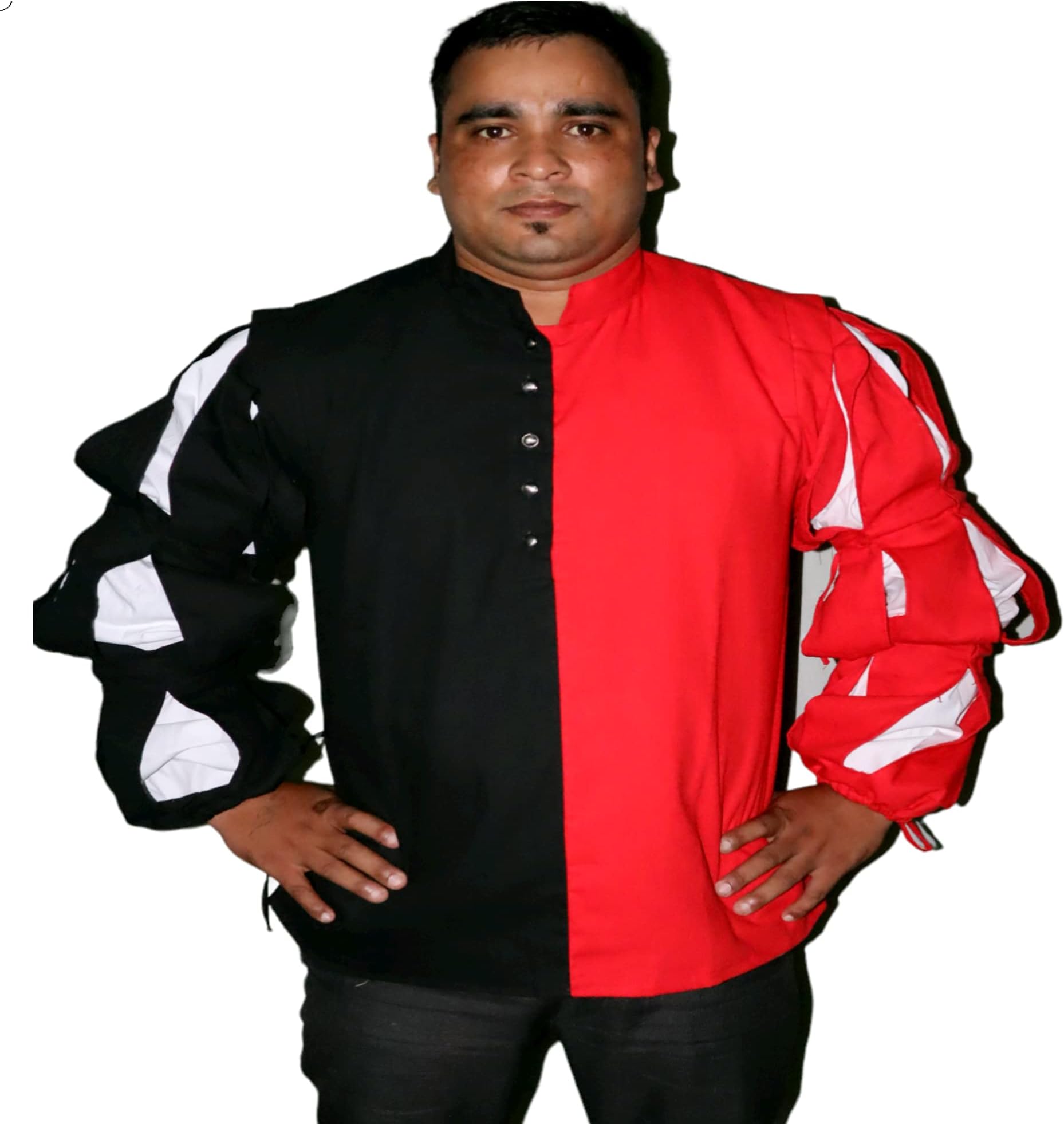 THE MEDIEVALS Joerg Landsknecht Doublet Cotton Renaissance Plane Gothic Pirate Cosplay& Theme Party Costume SCA LARP