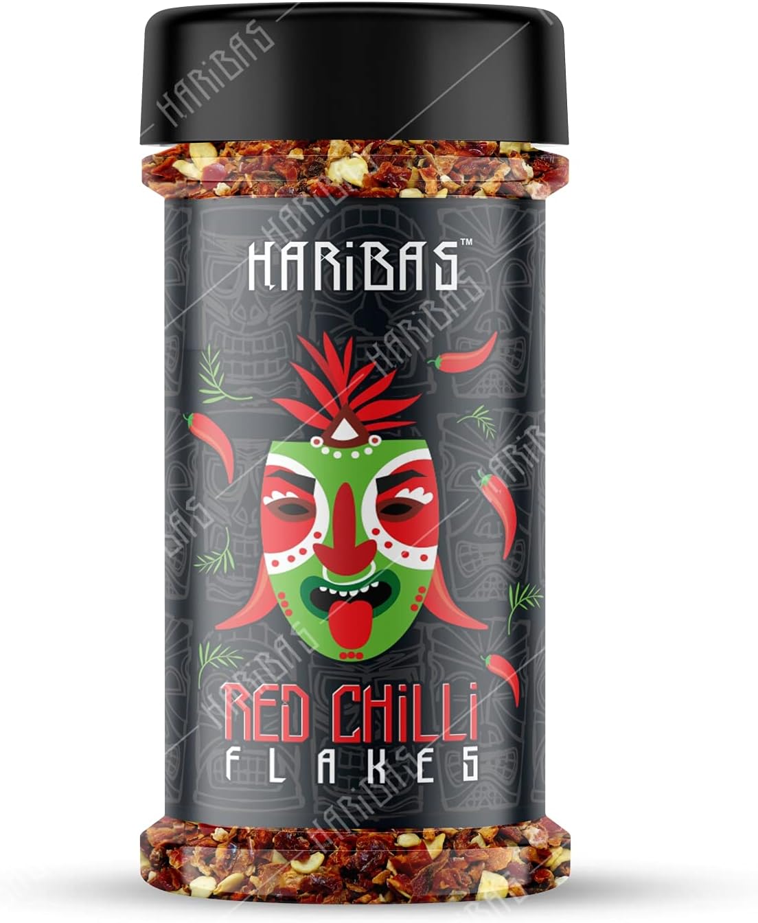 HARIBAS Dry Red Chilli Flakes Seasonings 100grms, Aromatic Spicy Dried Pizza Pasta Seasoning