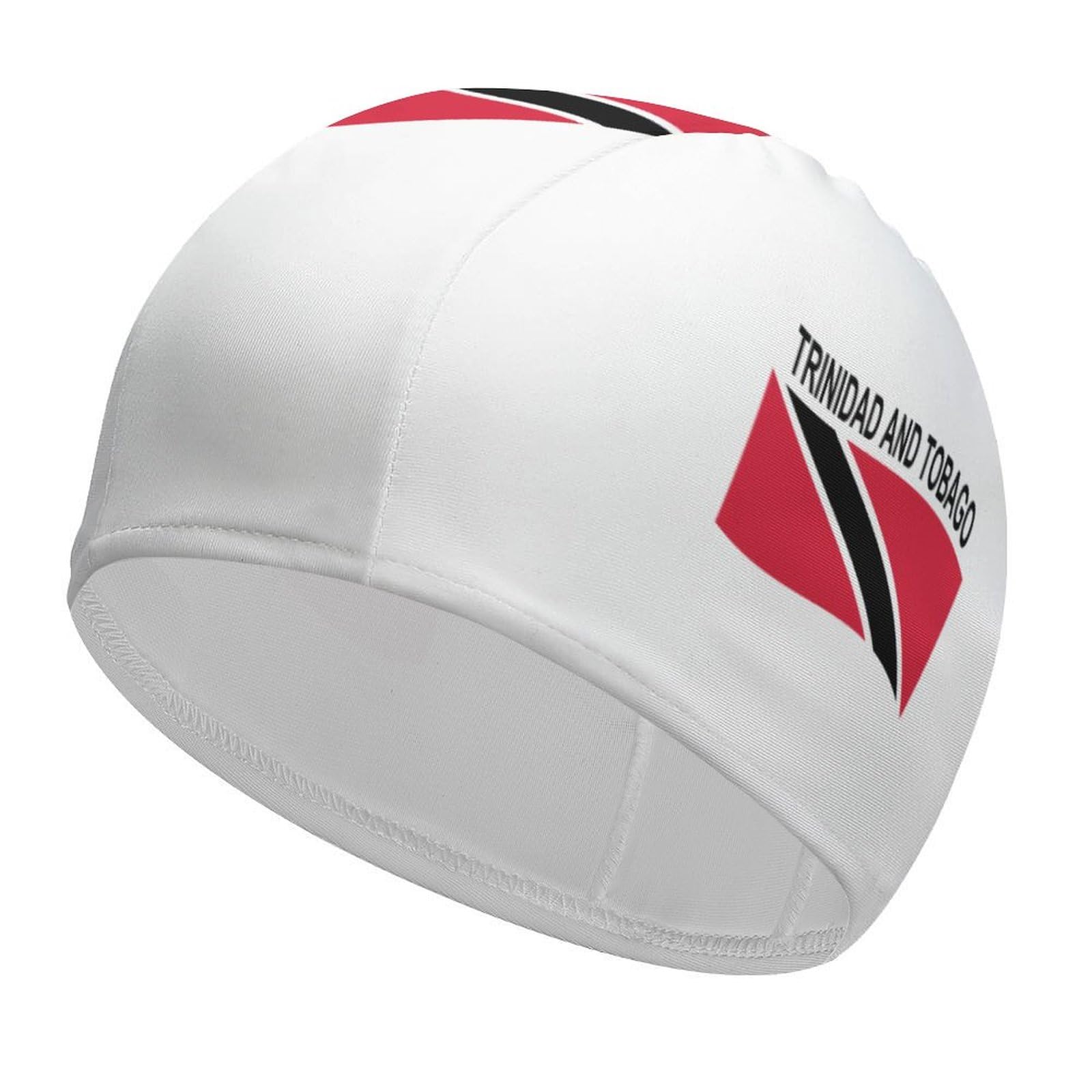 Flag of Trinidad and Tobago Adult Swim Caps Waterproof Bathing Cap Comfy Swimming Hat for Long and Short Hair