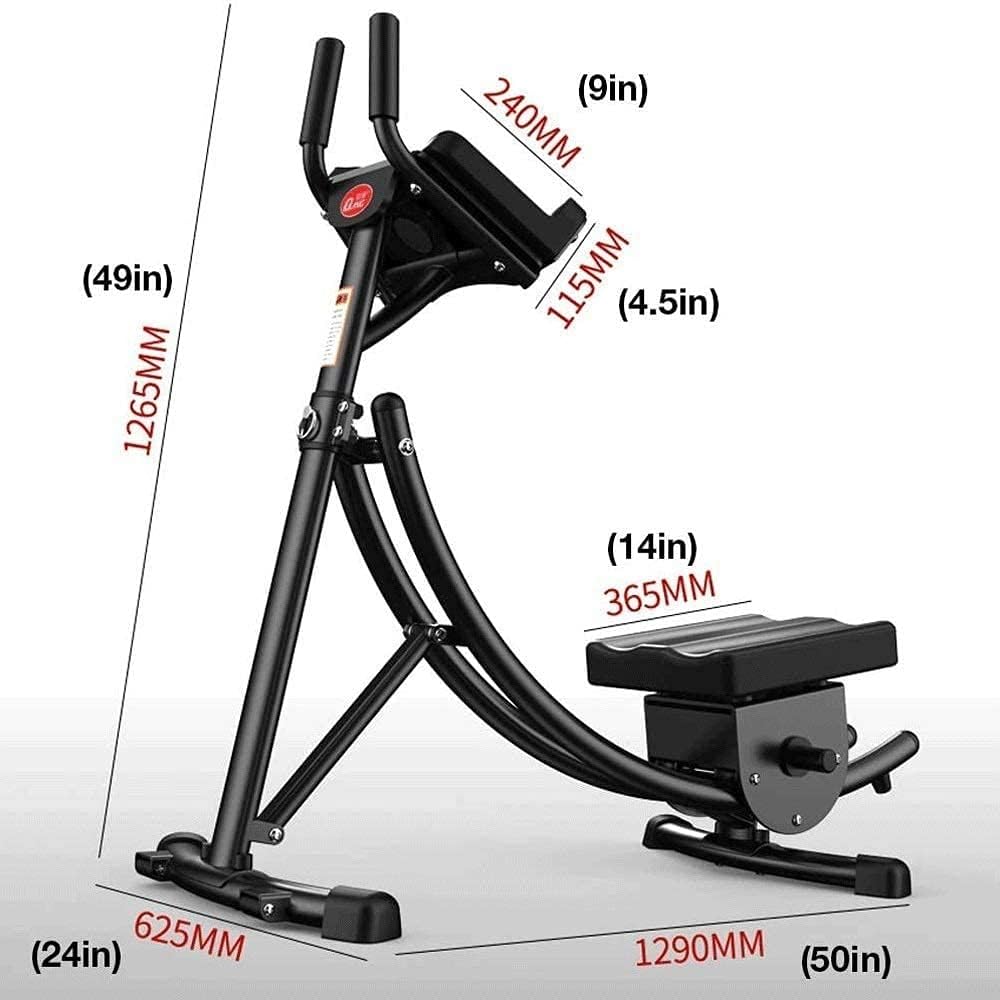 Abdominal Trainer AB Workout Machine Foldable Core Abdominal Exercise Equipment for Home Use Gym Fitness with LCD Display Max Load