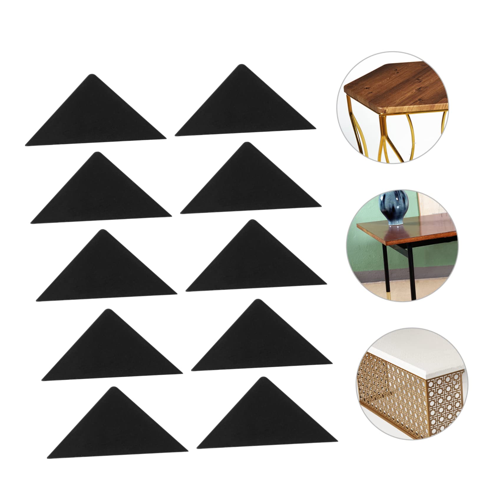 VILLCASE 100Pcs Plastic Corner Protectors Guards for Tables and Frames Durable Collision Bumpers for Senior Safety for Home Decoration and Furniture Protection