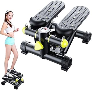 SCIAZA 2In1 Stepper with Display, Body Sculpture Lateral Twist Stepper, Hydraulic Mini Weight Loss Slim Legs Plastic Fitness Equipment Home, Stepper with Adjustable Resistance Efficency