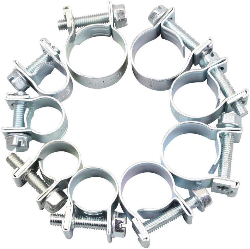 Hose Clamp 135 Pack Stainless Steel Assortment Adjustable Range Hose Clamp for Plumbing Automotive and Mechanical Application
