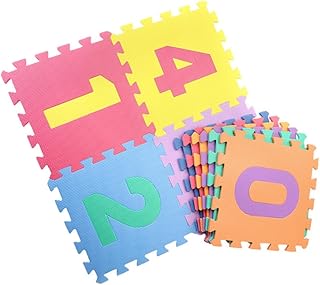 Toyvian 10 Peças Tapetes De Almofada De Chão Para Bebês Tapete De Jogo De Bebê Tapete De Jogo De Eva Tapete De Chão Intertravado Para Bebê Tapete De Quebra-Cabeça De Bebê Tapete De Jogo
