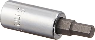 SK Hand Tool 44328 Hex 1/4-Inch Drive Bit Socket, 5mm, Chrome