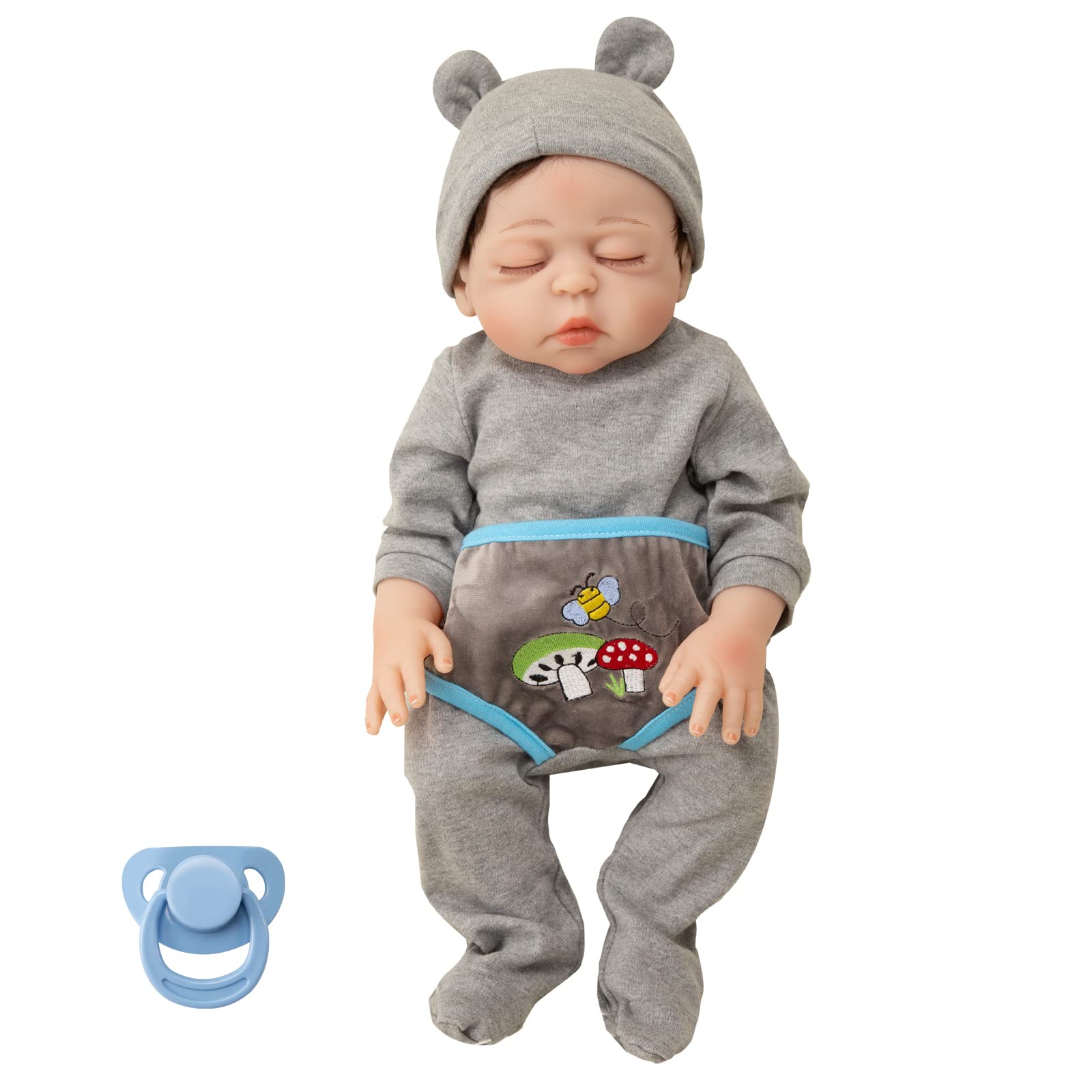 リボーンドール    クローズアイ Amazon | ZTDOLL Reborn ベビードール 男の子 17インチ クローズドアイ