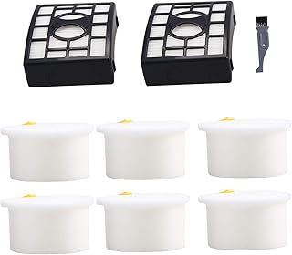 Filter for Shark NV680, 2pcs HEPA and 6pcs Foam Filters Fit with Shark Rotator DuoClean Powered Lift Away Speed Vacuum NV800, NV801, NV803, UV810,NV683,NV682, NV681