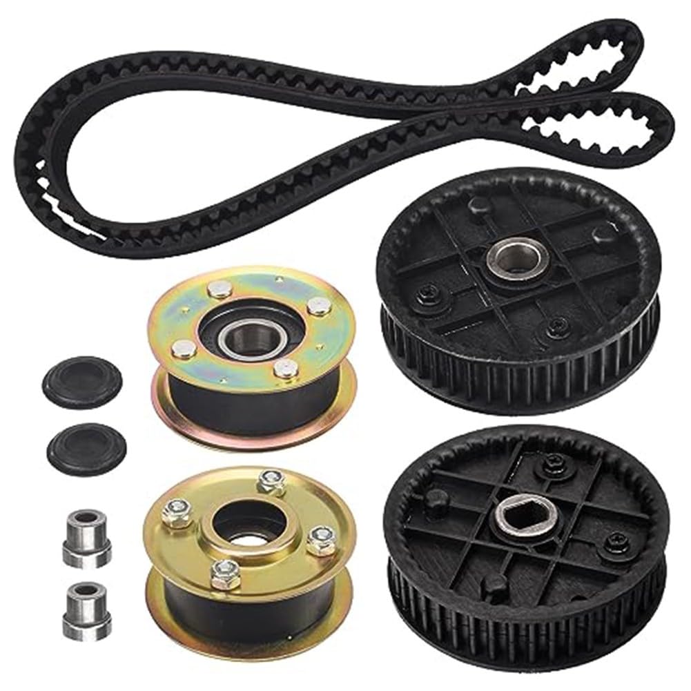 Kit de correa de polea con piñones para cortacésped TimeMaster de 30 y 76 cm, 131-4529 125-2532 121-9100, juego de montaje de accionamiento de metal