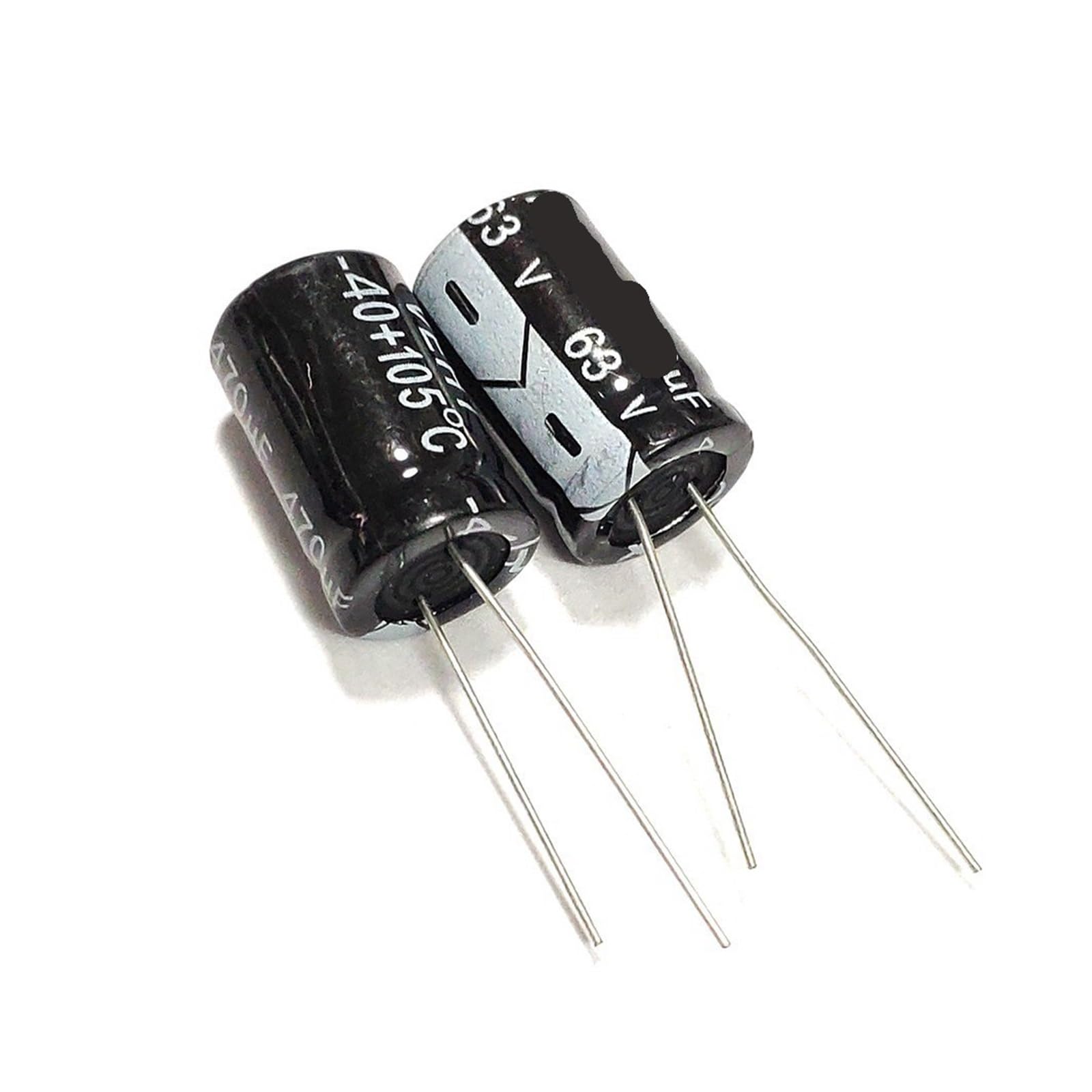 Condensateur électrolytique 470uF 63V de précision en aluminium