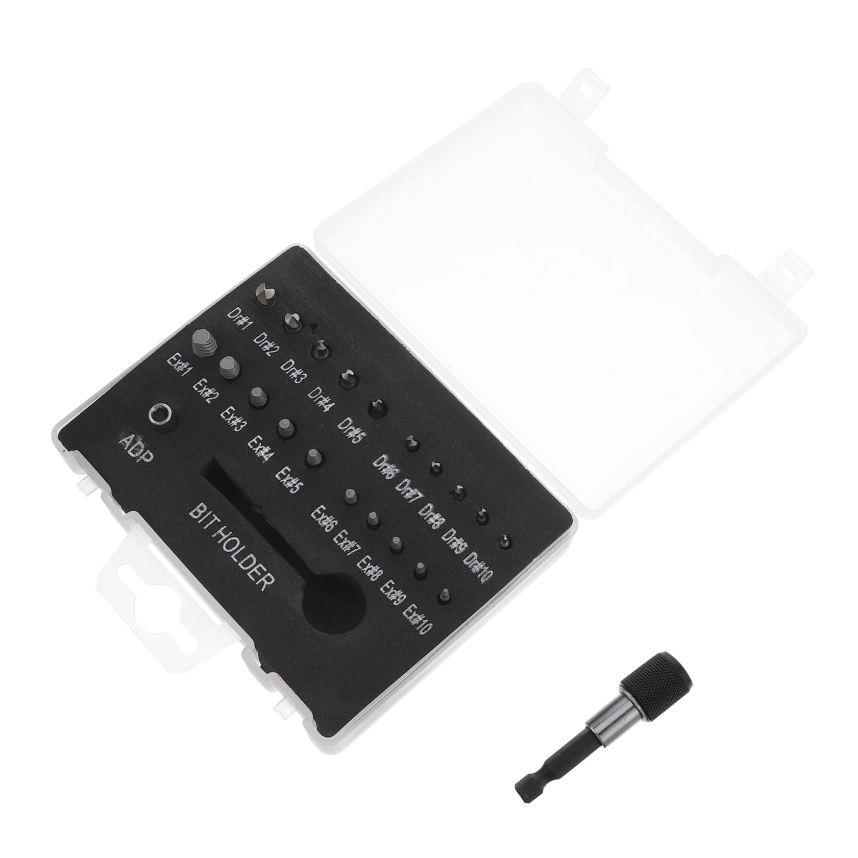 Kit d'extracteur de vis haute performance avec porte-embout magnétique et adaptateurs