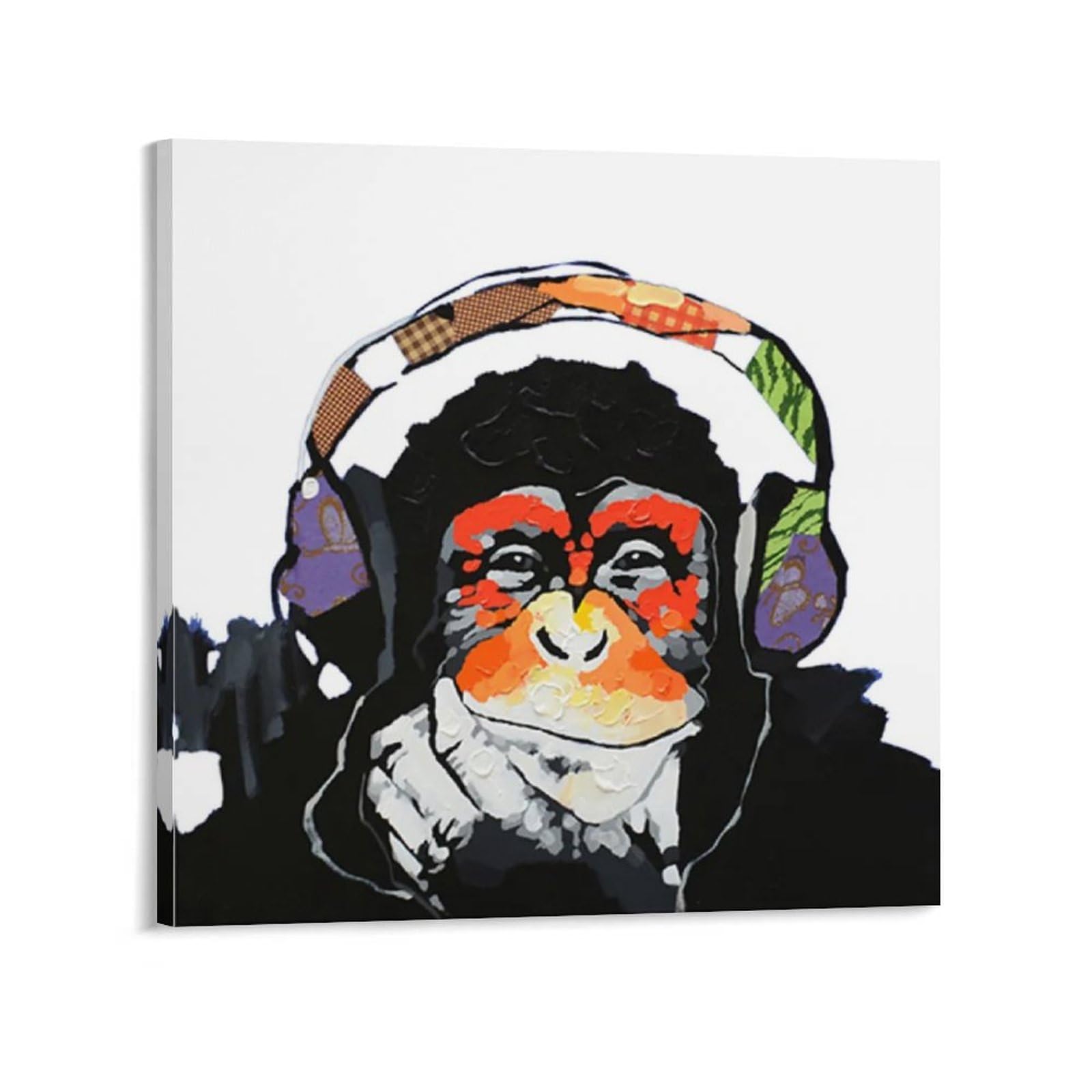 Amazon.co.jp: Banksy バンクシー版画-ヘッドホンを持ったイデア