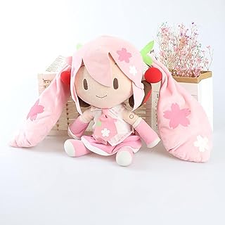 JCAMZ Hatsune Miku Plush Doll,Miku Figure,Sakura Miku Plush，Sakura Miku Stuffed Soft Plush Doll 30cm (Pink)