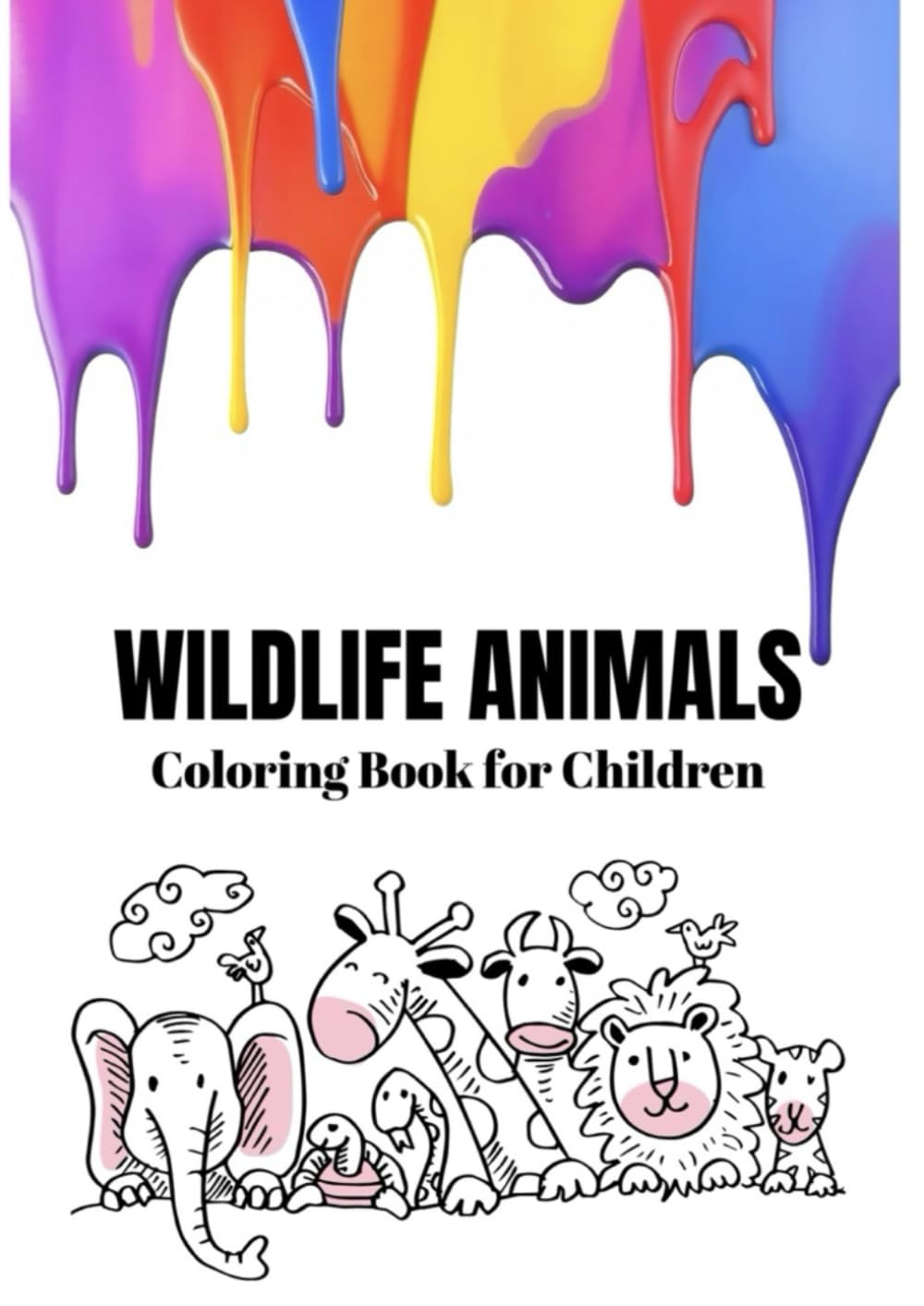 Wildlife Animals Coloring Book