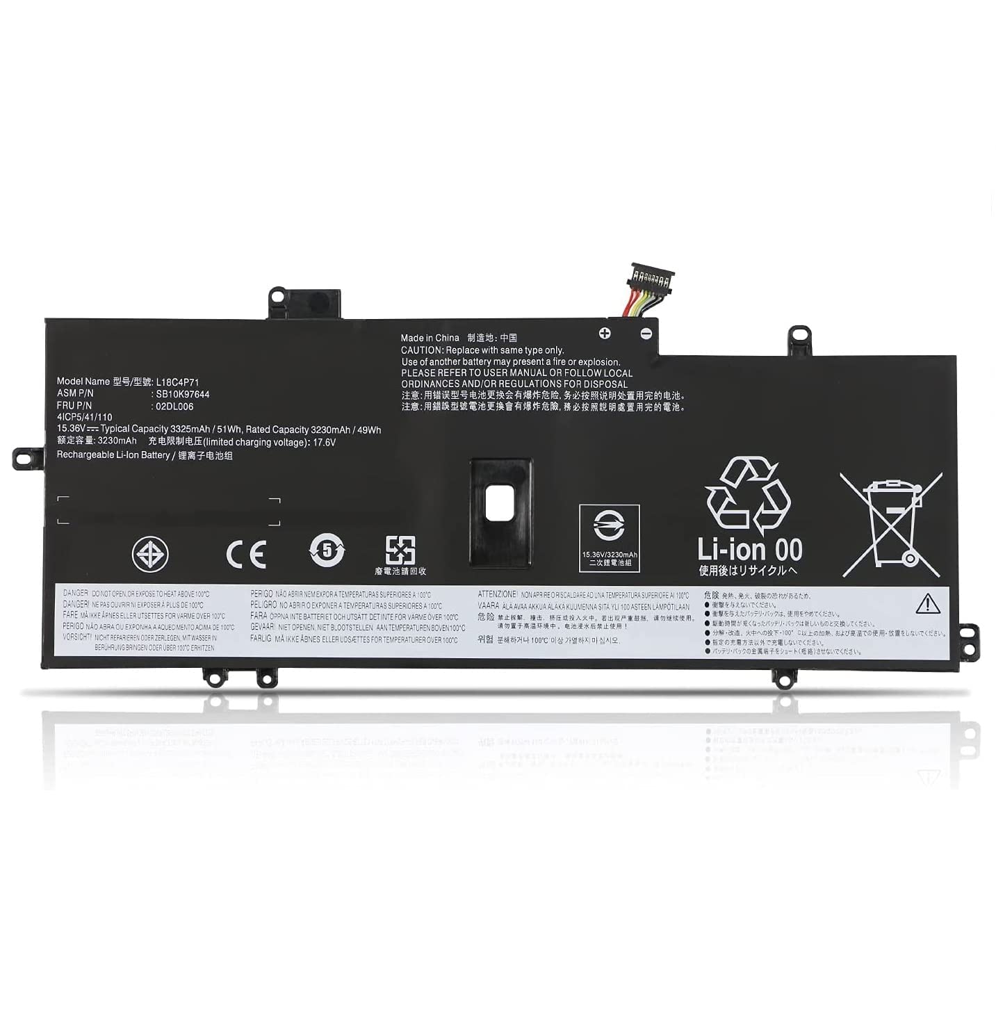 Batterie de rechange ThinkPad X1 Carbon 7th résolvant les problèmes de charge