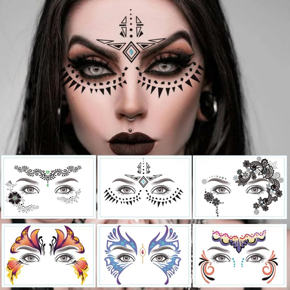 Eye shadow Tattoo Sticker 20pcs /10 Pairs Temporary Eye