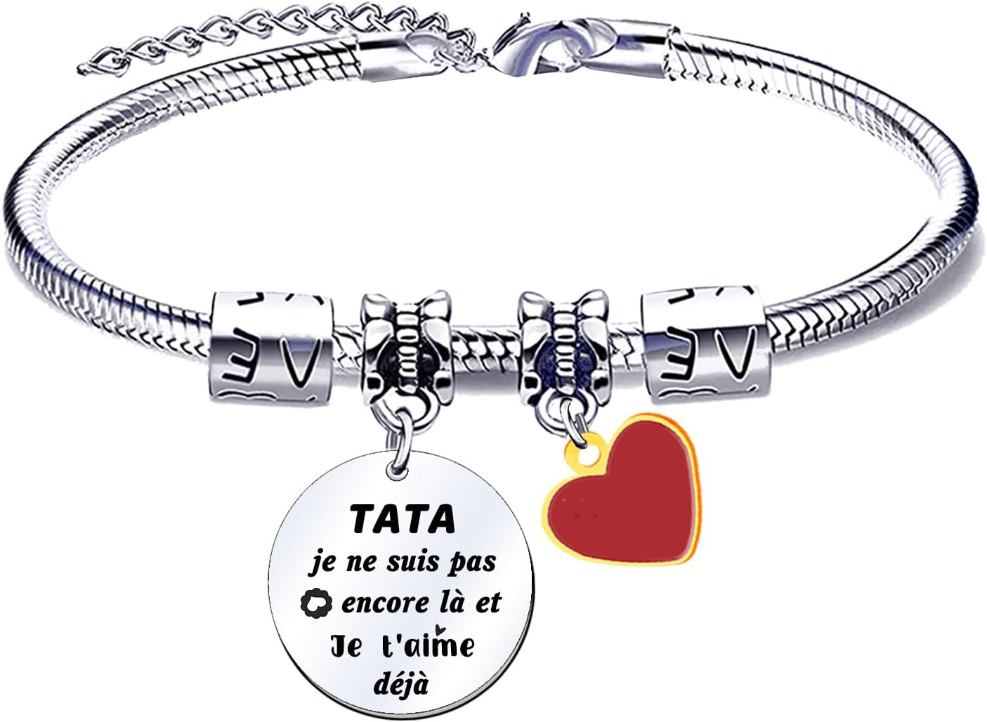 XWXWXWGift Tata Bracelet Gift Birthday Tata Gift for Tata Gift Tata Original Idea Gift Tata Gift Bracelet Woman Gift Christmas Tata, L, Metal