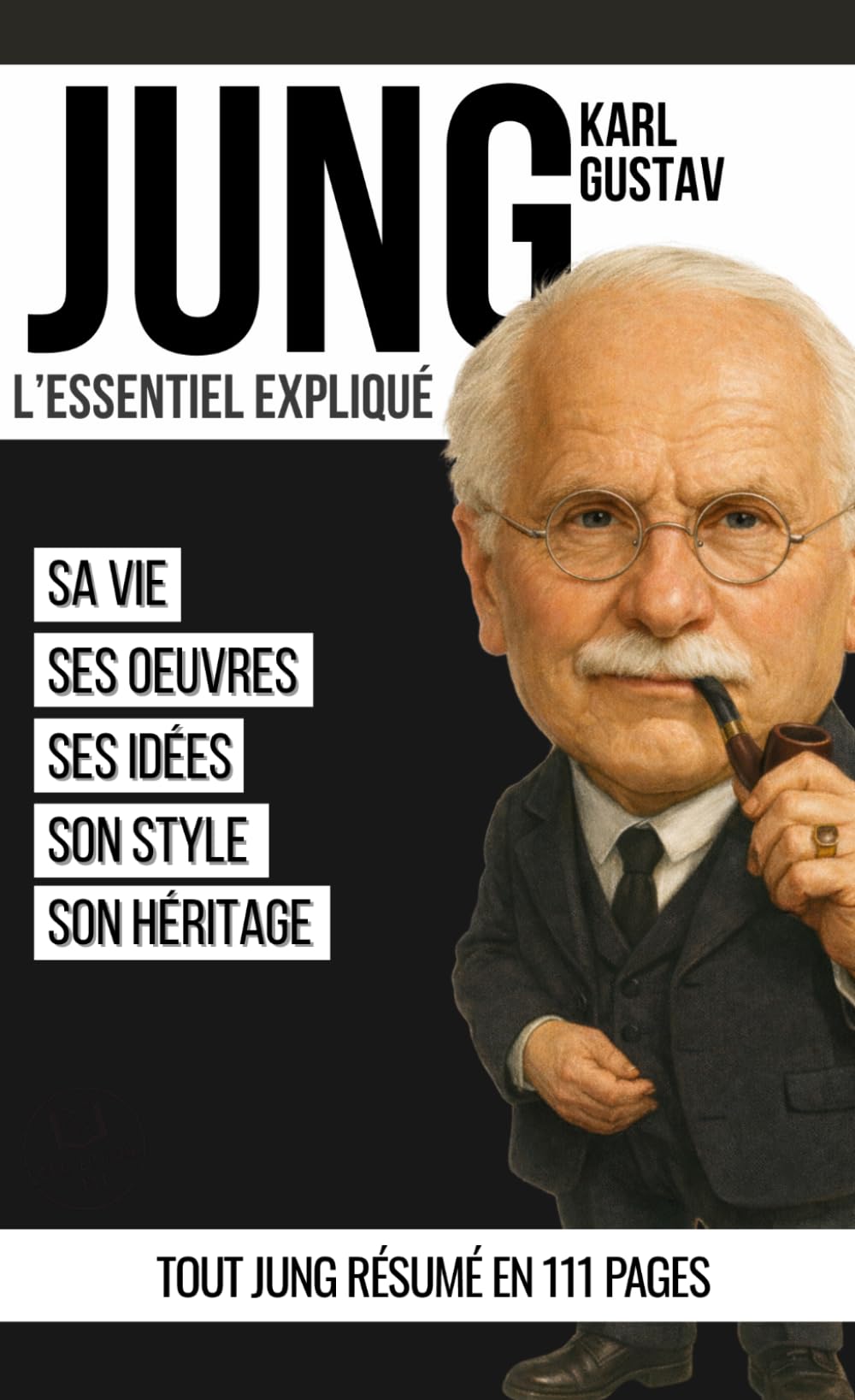Karl Gustav Jung : l'essentiel expliqué: sa vie, ses oeuvres, ses idées, son style, son héritage... Tout Jung résumé en 111 pages.