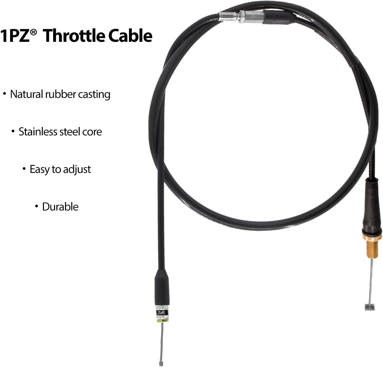 1PZ LT5-Y03 Throttle Cable Replacement for Yamaha YFM350 350 Warrior 2001 2002 2003 2004