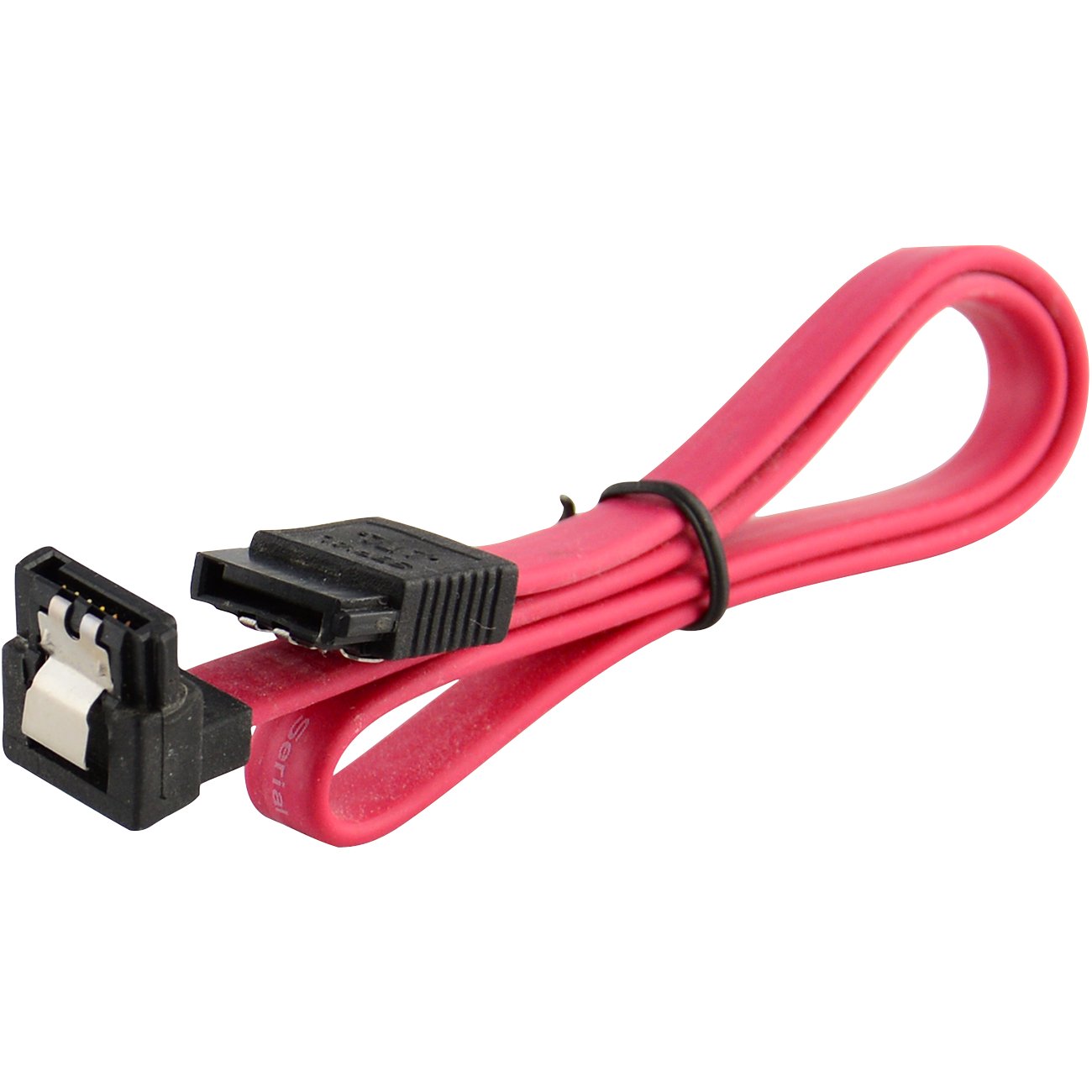 18" SATA Cable 6GB/s Straight to Right Angle for Hard Drive / Optical
