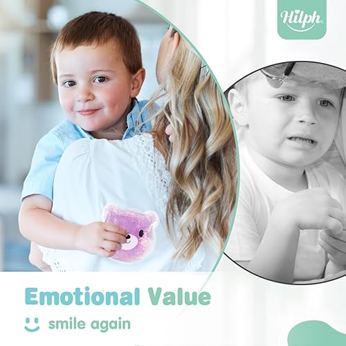 Miniatura 4 de Hilph Paquetes de hielo para niños Boo Boos, bolsas de hielo reutilizables Boo Boos Buddy compresas frías y calientes para lesiones infantiles,