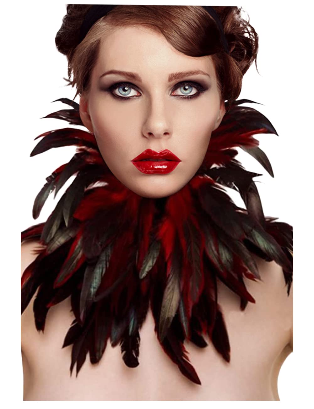 Boa En Plumes Noires – 1 Mètre (40″), Large 23 Cm, Bricolage, Déguisement, Mariage, Costumes, Accessoire Créatif