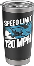 Skydiving Parachute Paraglide Speed Limit 120 Mph Speed Stainless Steel Insulated Tumbler