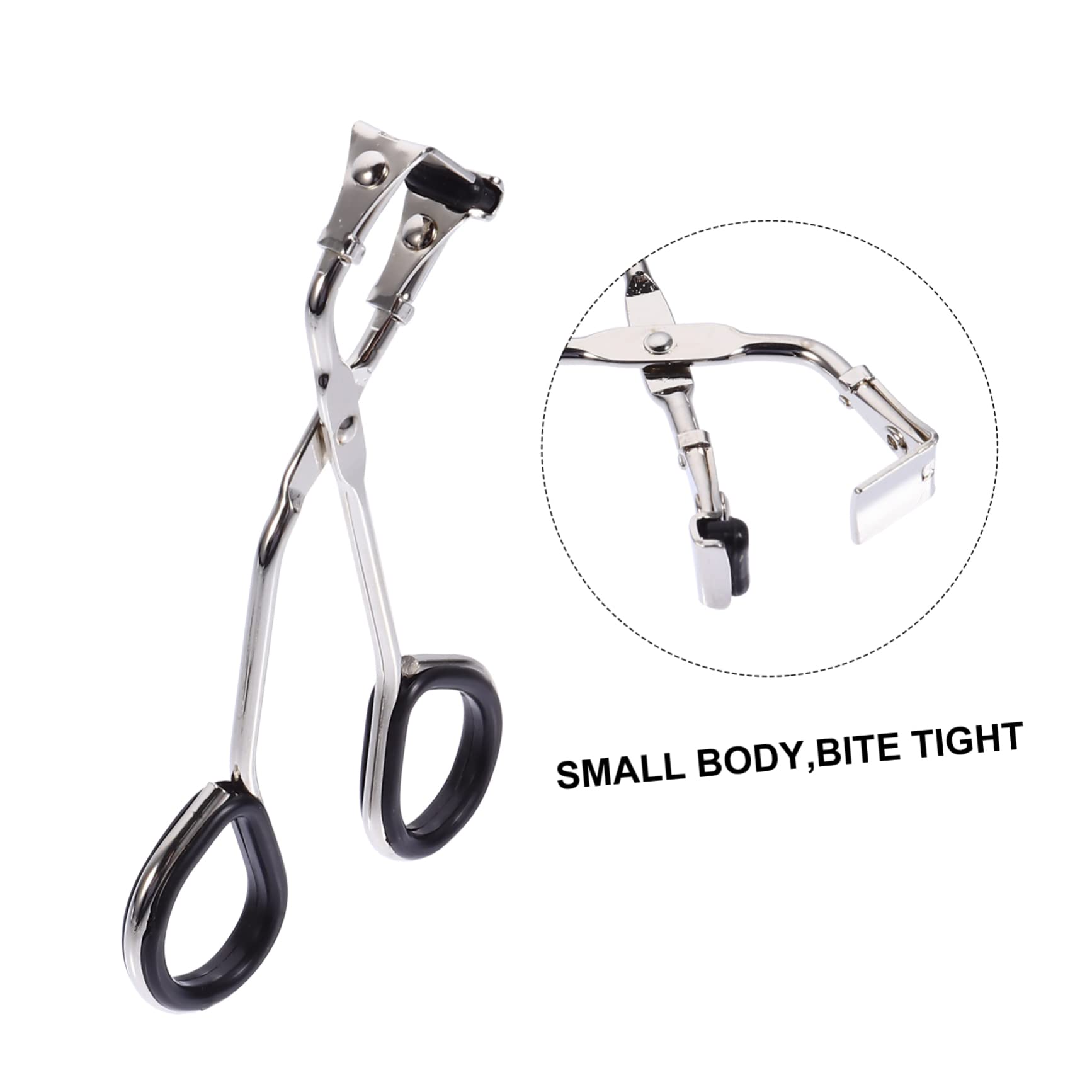 Vaguelly 3 Sets Fake Eyelash Clamp Eyelash Curler Makeup Tool Heat-Free Small Portable