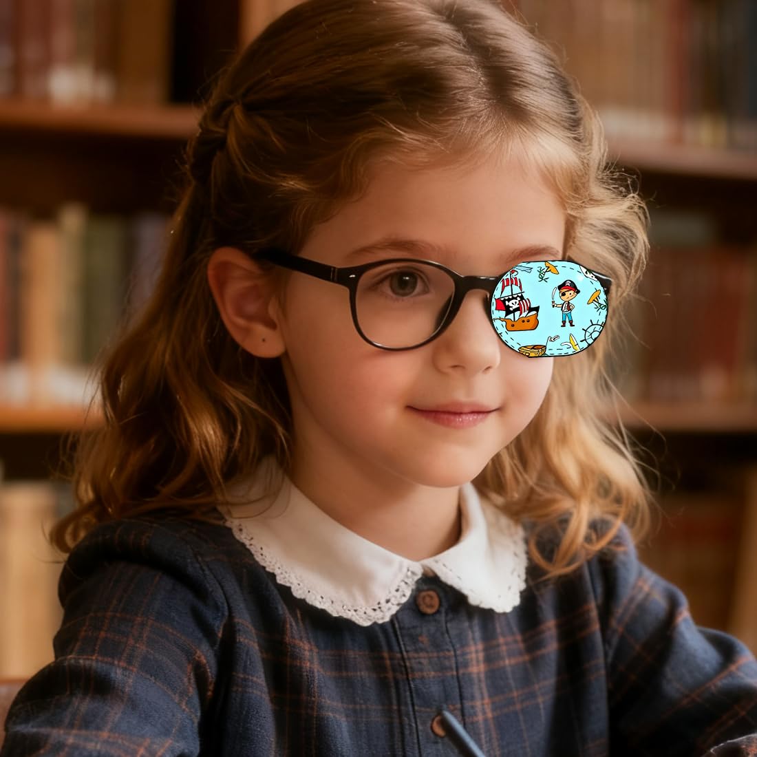 10 Pezzi Occhielli Riutilizzabili per Bambini, Occlusori per Occhiali per Trattamento di Occhio Pigro, Amblyopia e Strabismo per Occhio Sinistro e Destro (Cartoni Colorati)