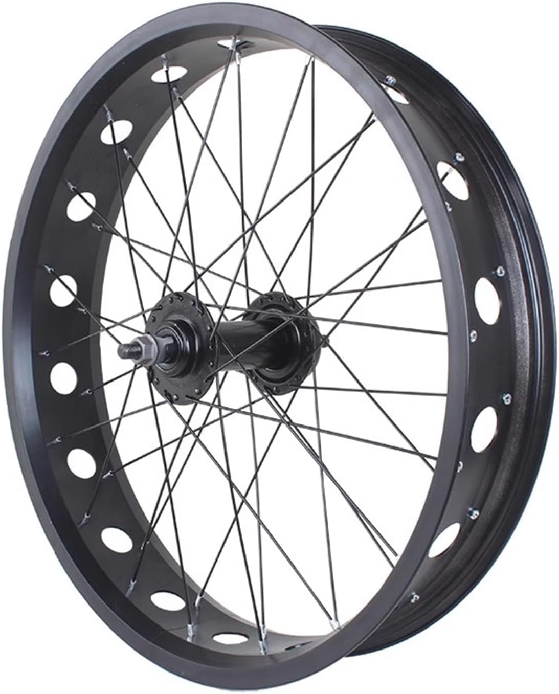 Fat Tire Bike Wheelset - Aluminum Alloy Front & Rear Wheels, 36H, Disc Brake Hubs, Compatible with 6/7/8/9/10 Speed, Durable & Lightweight for Off-Road Cycling