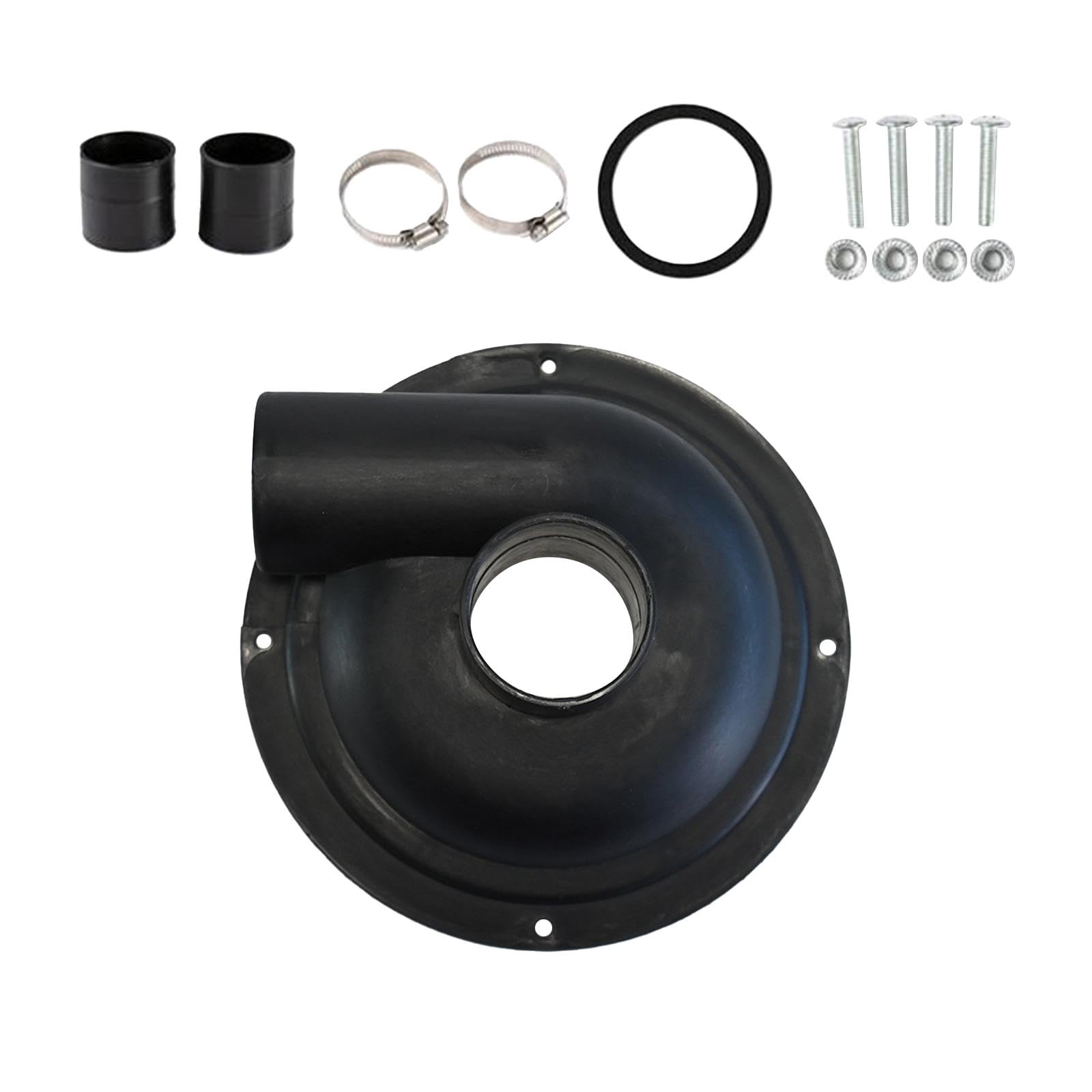 Separatore di polvere sottovuoto, filtro ciclone, leggero, durevole, segatura, lavorazione del legno, raccoglitore di polvere fai da te, copertura ciclonica, nero