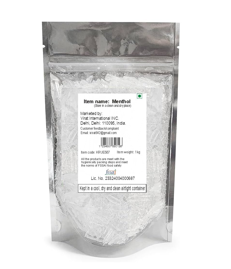 Auto Dean Organic Menthol Crystals Use For Personal Care.(1 Kg) (B0BG82JB5X) Amazon Price History, Amazon Price Tracker
